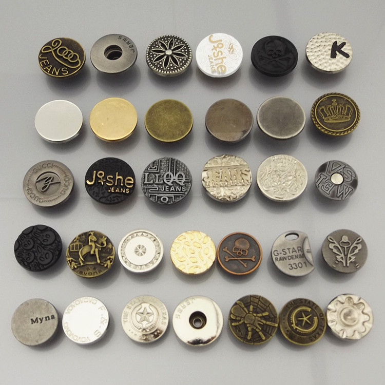 metal button alloy tack button for jeans