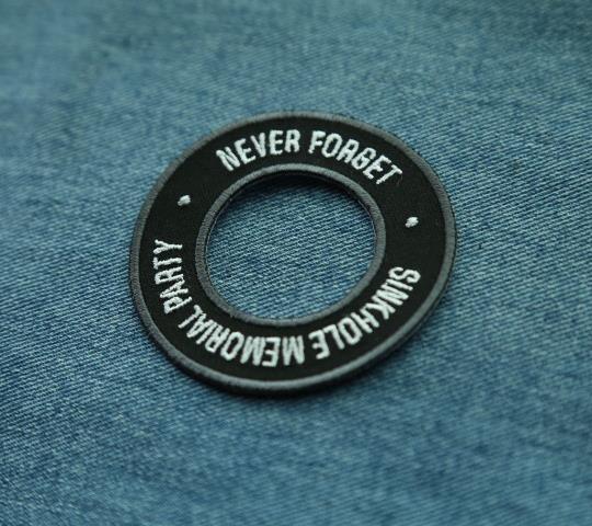 Hollow Design Round Shape Embroidery Patch