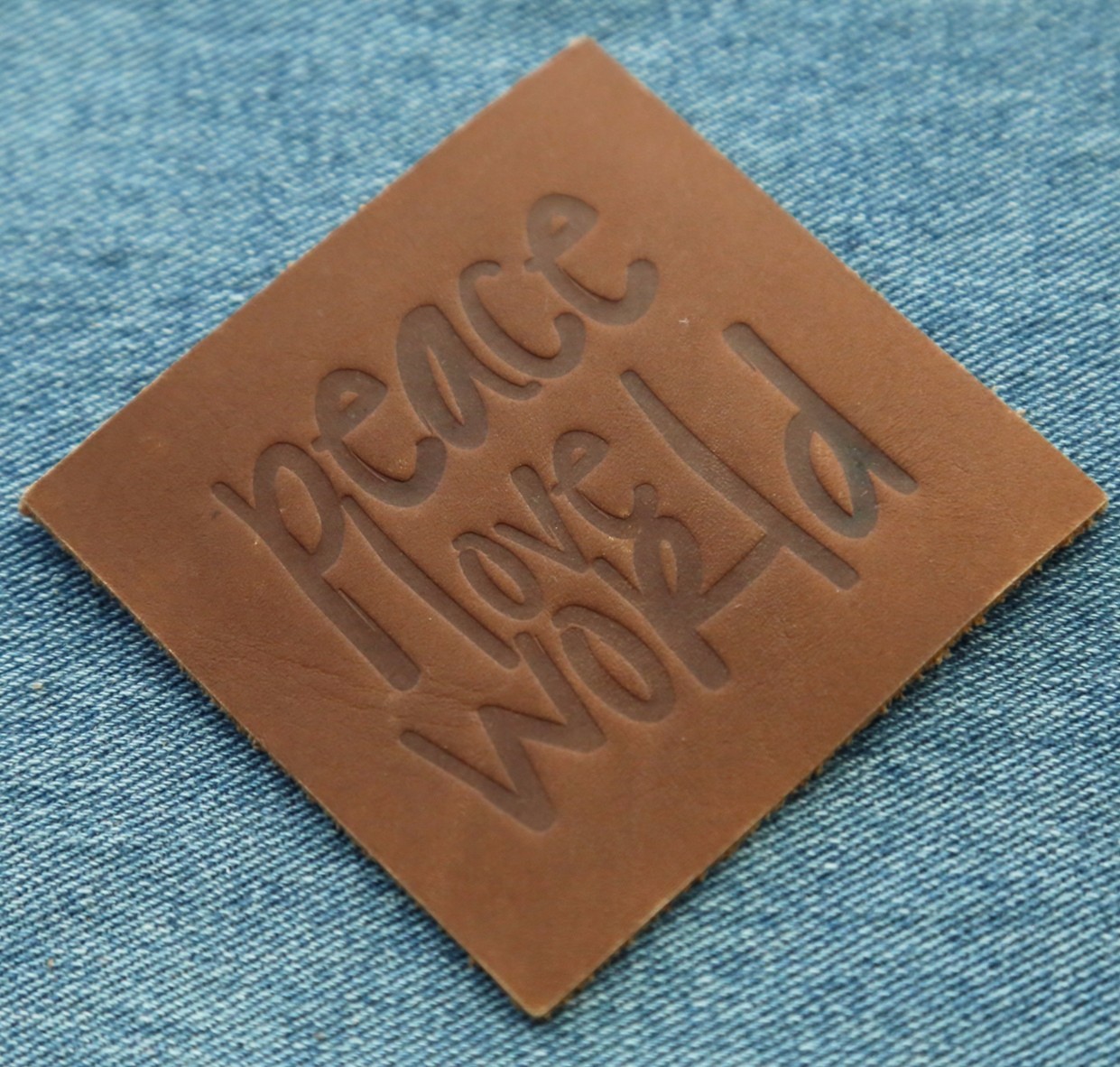 Tan Color Soft Nubuck Leather Patch