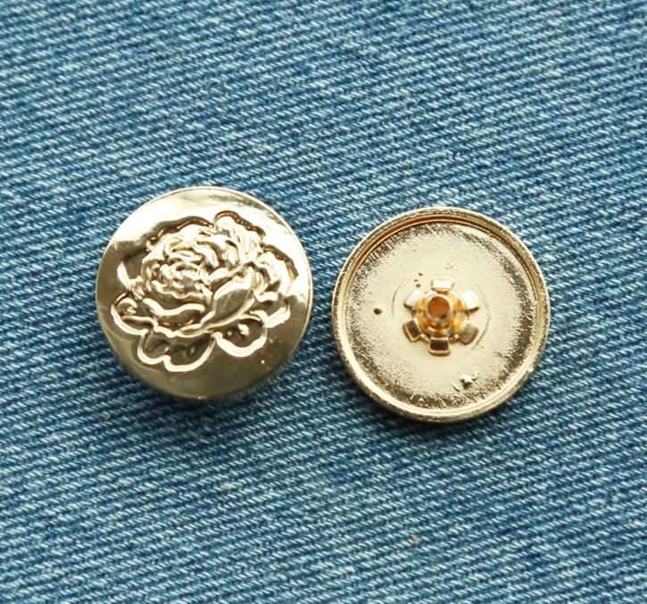 Decorative gold custom brand logo engraved metal snap button for handbag/garment