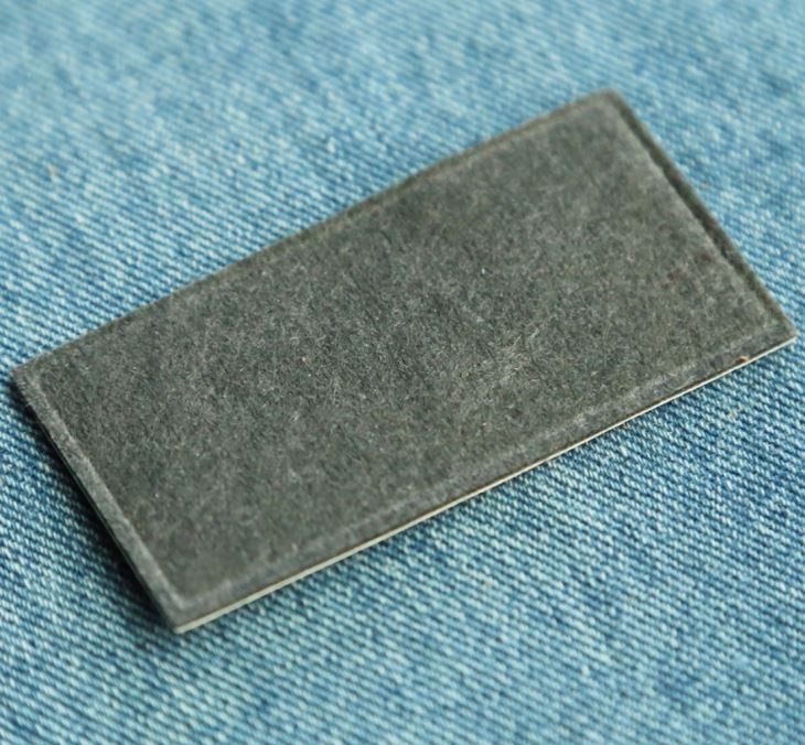 Pu leather printed patch/label/tag for clothes