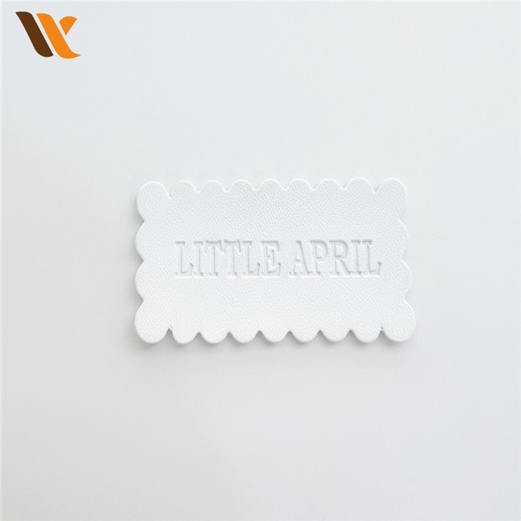 PU Label Embossed Leather Label1