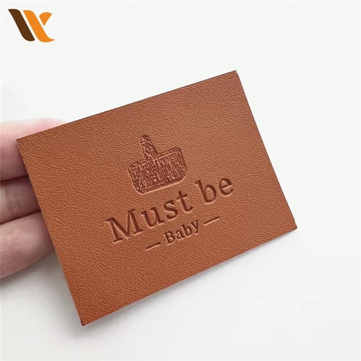 Custom Cheap Embossed Fake PU Leather Patch