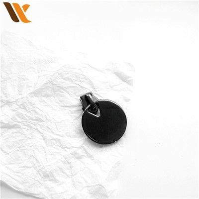 Custom Gun Black Special Round Zipper Puller